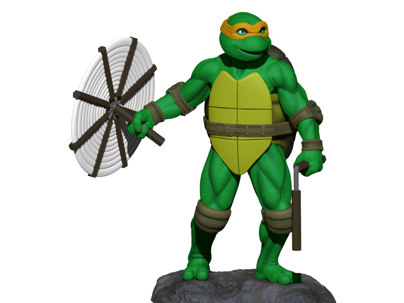 Michelangello 1990 STL 3D Print Model .c4d .max .obj .3ds .fbx .stl .blend