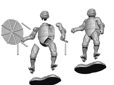 Michelangello 1990 STL 3D Print Model