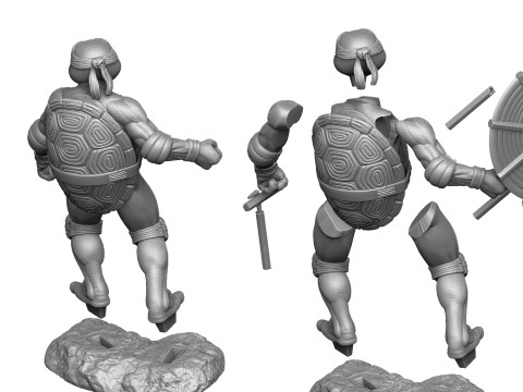 Michelangello 1990 STL 3D Print Model