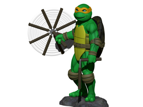 Michelangello 1990 STL 3D Print Model