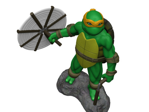 Michelangello 1990 STL 3D Print Model