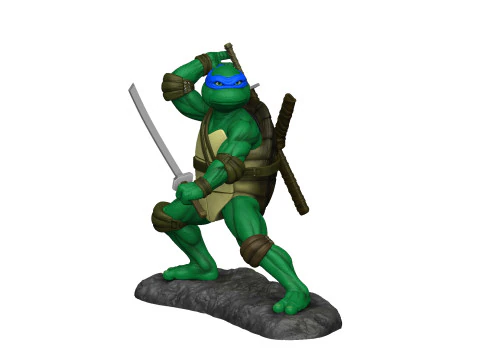 레오나르도 TMNT 1990 STL 3D 프린트 모델
