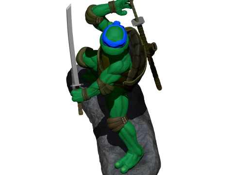 Leonardo TMNT 1990 STL 3D Print Model