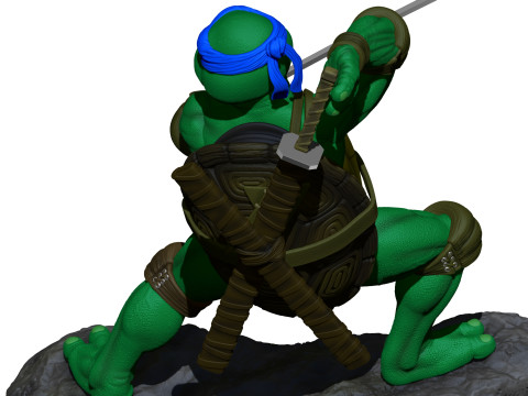 Leonardo TMNT 1990 STL 3D Print Model