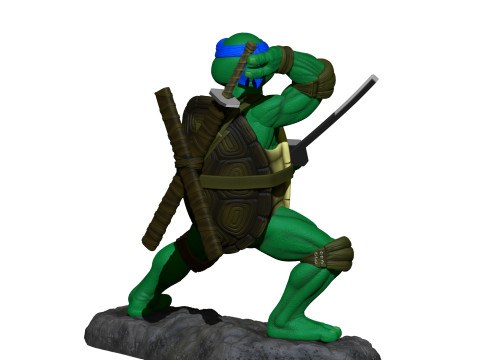 Leonardo TMNT 1990 STL 3D Print Model