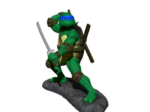 Leonardo TMNT 1990 STL 3D Print Model
