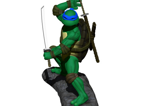 Leonardo TMNT 1990 STL 3D Print Model