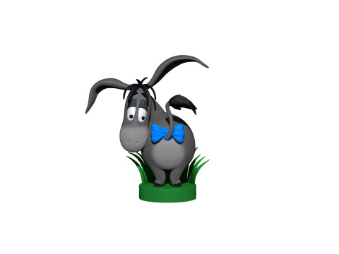 Eeyore for 3D printing STL 3 options Model Cetak 3D