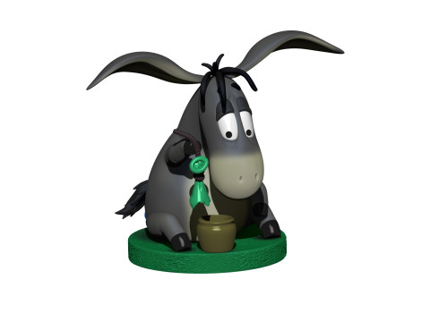 Eeyore for 3D printing STL 3 options Model Cetak 3D