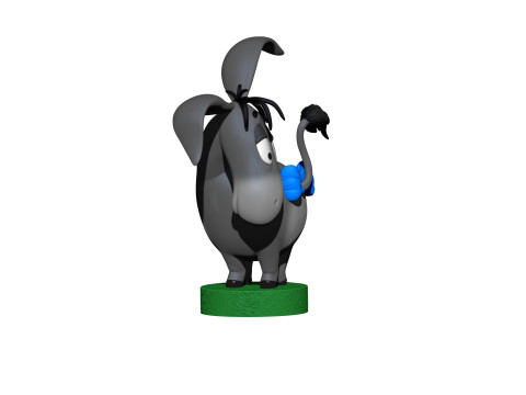 Eeyore for 3D printing STL 3 options Model Cetak 3D
