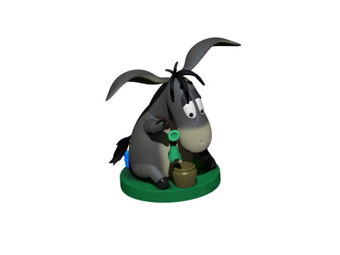 Eeyore for 3D printing STL 3 options Model Cetak 3D