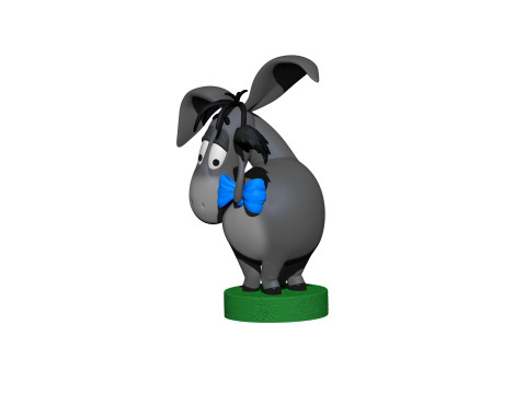 Eeyore for 3D printing STL 3 options Model Cetak 3D