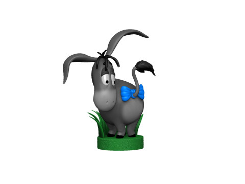 Eeyore for 3D printing STL 3 options Model Cetak 3D