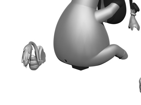 Eeyore for 3D printing STL 3 options Model Cetak 3D