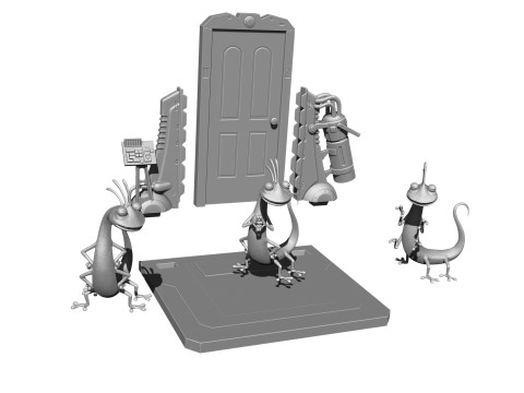Randall Boggs for 3D printing 3 OPTIONS stl Modello di stampa 3D