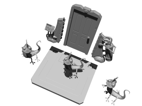 Randall Boggs for 3D printing 3 OPTIONS stl Modello di stampa 3D
