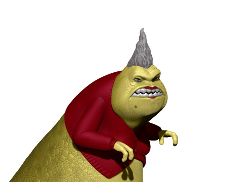 Roz voor 3D-print STL monsters INC 3D printmodel