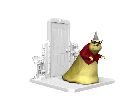 Roz voor 3D-print STL monsters INC 3D printmodel