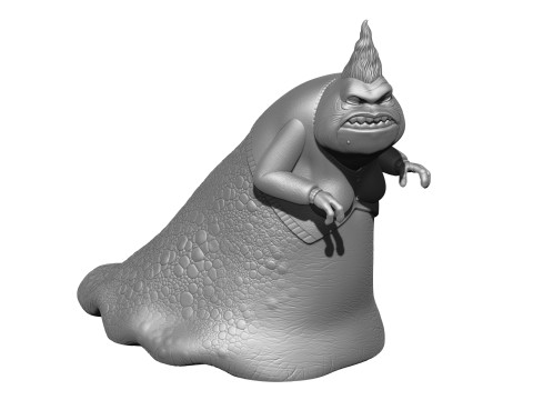 Roz voor 3D-print STL monsters INC 3D printmodel