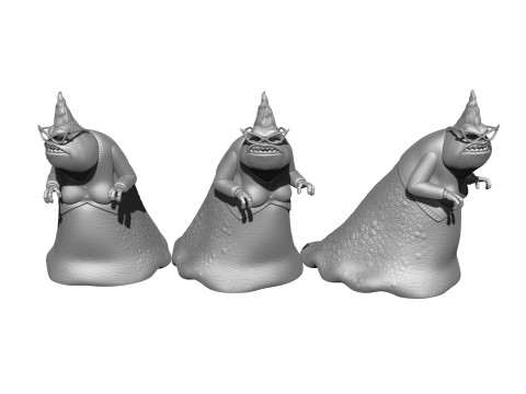 Roz voor 3D-print STL monsters INC 3D printmodel