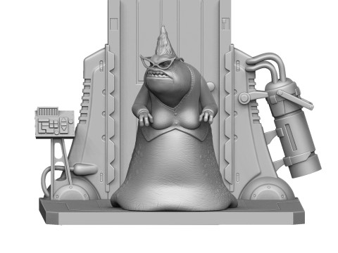 Roz voor 3D-print STL monsters INC 3D printmodel