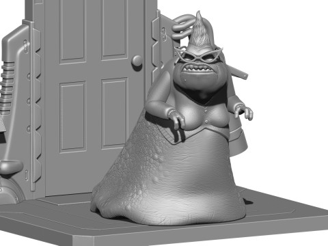 Roz voor 3D-print STL monsters INC 3D printmodel