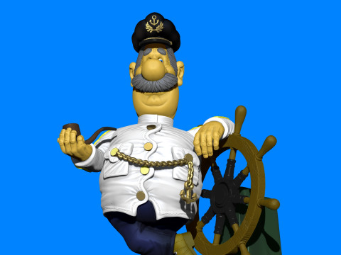 Kapten Vrungel untuk cetakan 3D Model Cetak 3D