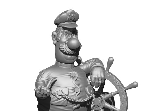 Kapten Vrungel untuk cetakan 3D Model Cetak 3D