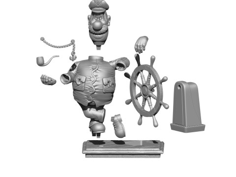 Kapten Vrungel untuk cetakan 3D Model Cetak 3D