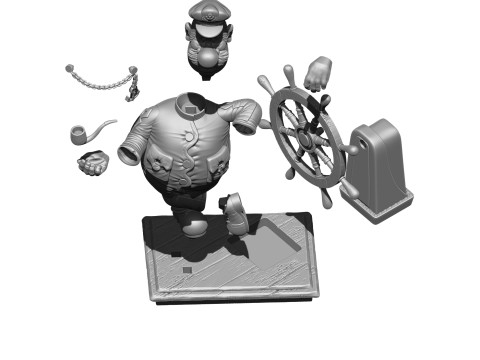 Kapten Vrungel untuk cetakan 3D Model Cetak 3D