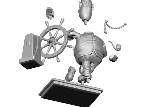 Kapten Vrungel untuk cetakan 3D Model Cetak 3D