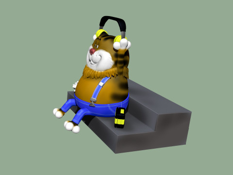 Fatcat für 3D-Druck STL 2-Optionen 3D Druckmodell