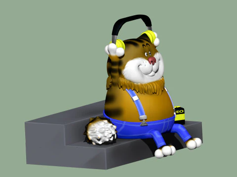 Fatcat for 3d print STL 2 options 3D Print Model