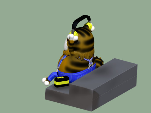 Fatcat für 3D-Druck STL 2-Optionen 3D Druckmodell