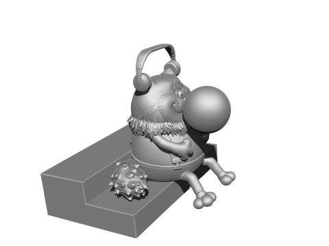 Fatcat für 3D-Druck STL 2-Optionen 3D Druckmodell