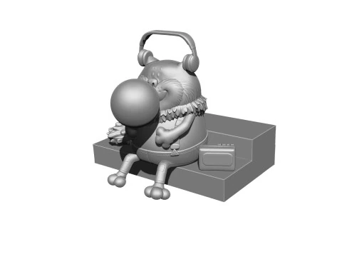 Fatcat for 3d print STL 2 options 3D Print Model