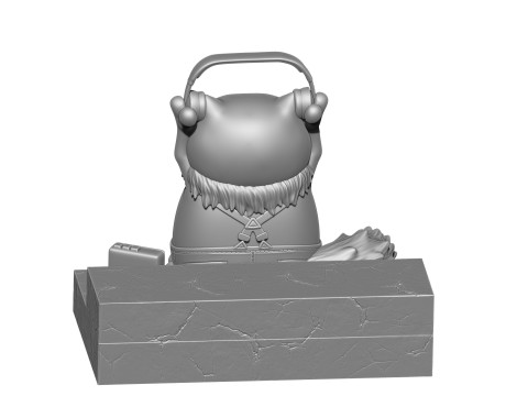 Fatcat für 3D-Druck STL 2-Optionen 3D Druckmodell