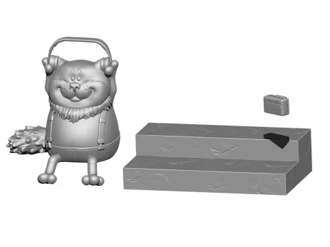 Fatcat for 3d print STL 2 options 3D Print Model