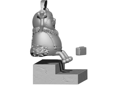 Fatcat für 3D-Druck STL 2-Optionen 3D Druckmodell