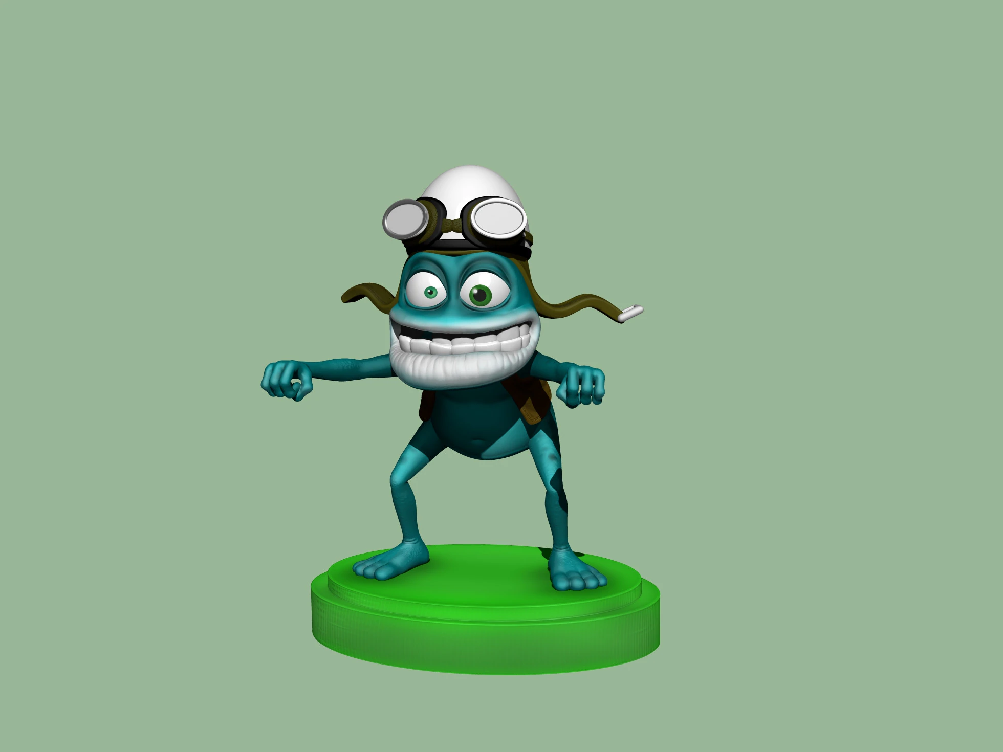 Crazy Frog STL 3D Print Model .c4d .max .obj .3ds .fbx .stl .blend 