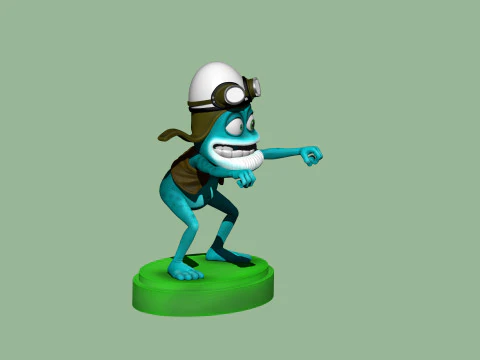 Crazy Frog STL 3D Print Model
