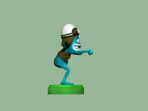 Crazy Frog STL 3D Print Model