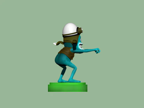 Crazy Frog STL 3D Print Model
