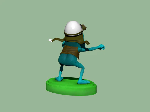 Crazy Frog STL 3D Print Model