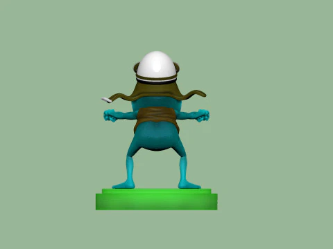 Crazy Frog STL 3D Print Model
