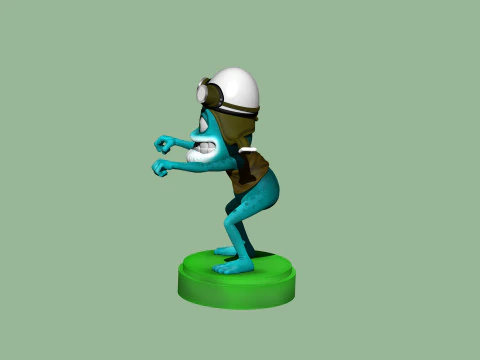 Crazy Frog STL 3D Print Model
