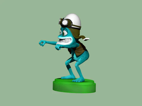 Crazy Frog STL 3D Print Model