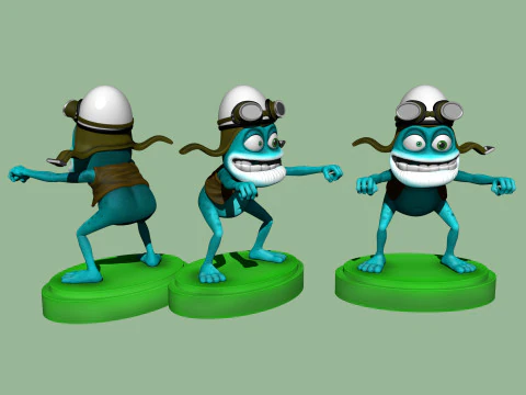 Crazy Frog STL 3D Print Model