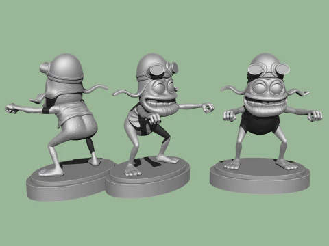 Crazy Frog STL 3D Print Model