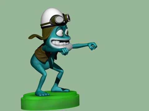 Crazy Frog STL 3D Print Model